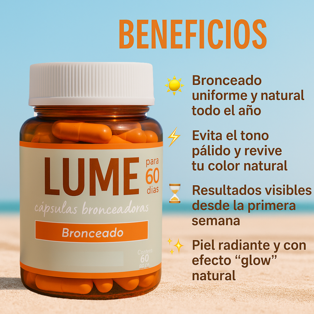 LUME – Cápsulas Bronceadoras Naturales