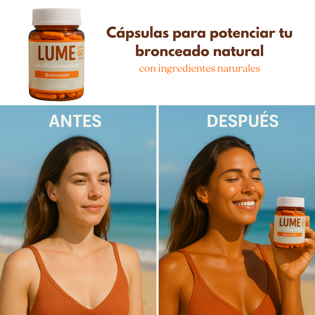 LUME – Cápsulas Bronceadoras Naturales