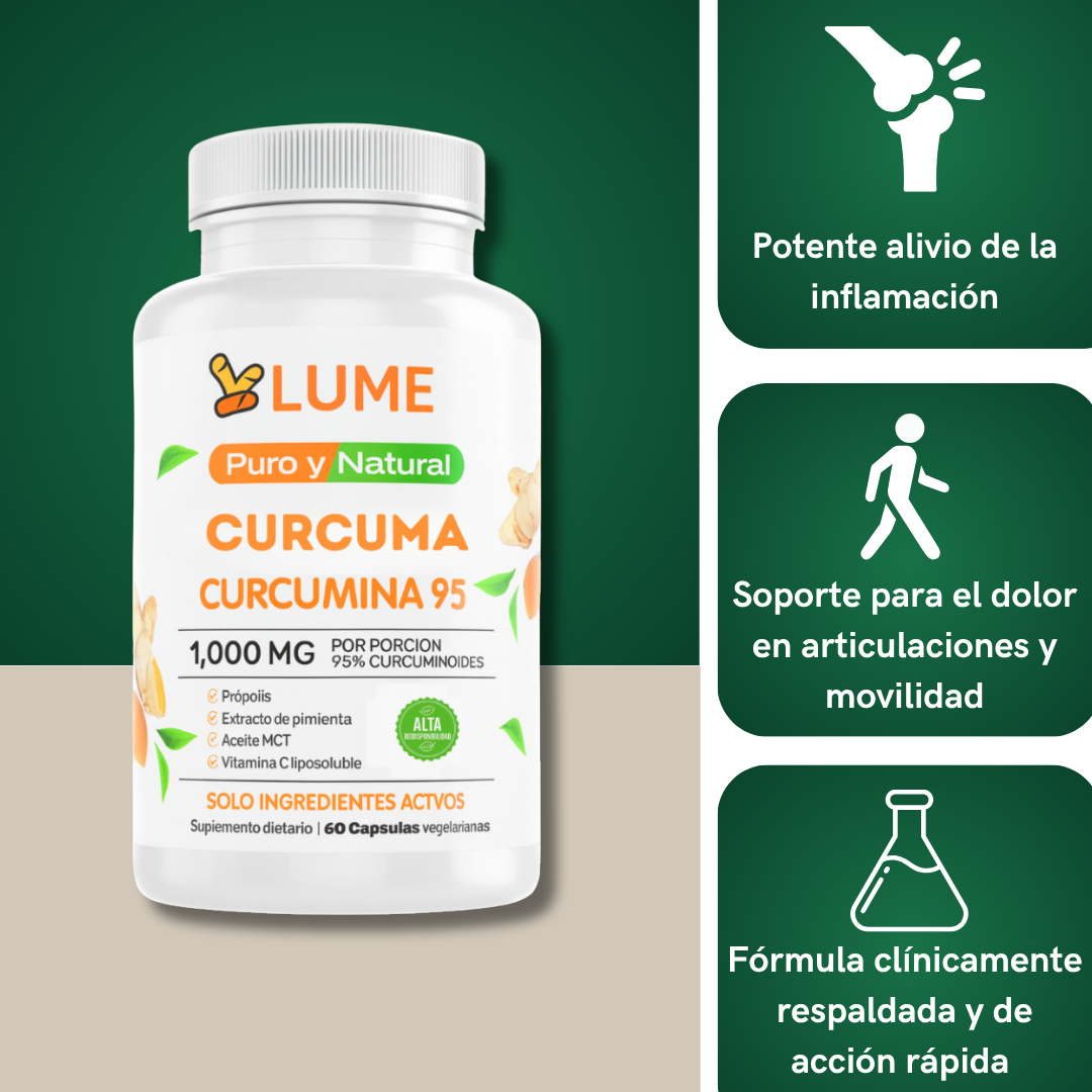 Cápsulas de curcumina de curcuma