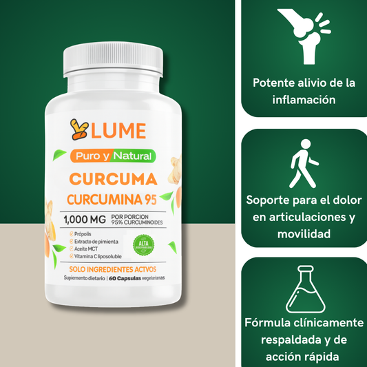 Cápsulas de curcumina de curcuma